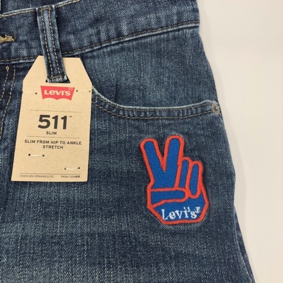 Levi's 511 Slim-Fit Patched Jeans Vintage Falls - Picture 4 of 8